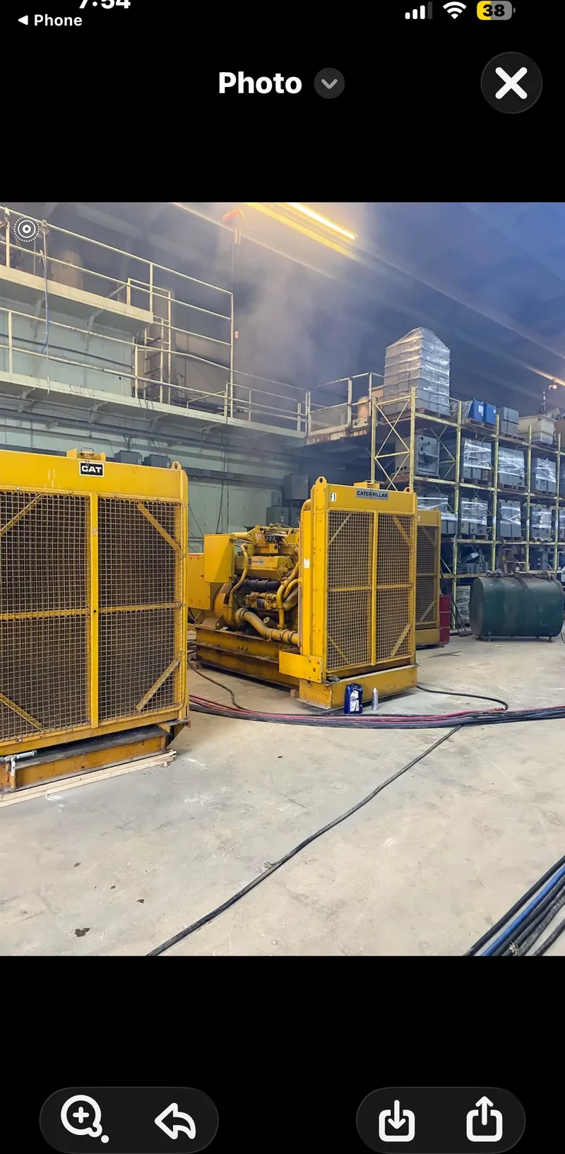 Caterpillar generator decommissioning